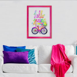 Wallity Cuadro Decorativo Enmarcado Multicolor 32 x 42 cm